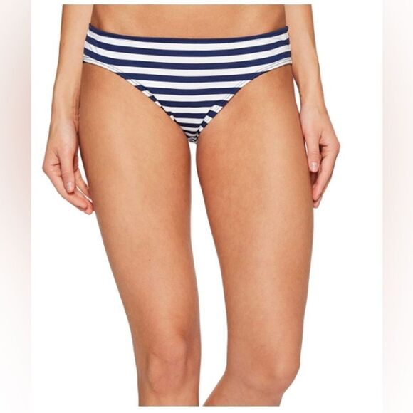 Lauren Ralph Lauren Women's Chic Striped Hipster Bottom Navy White Size 6 - Picture 1 of 6